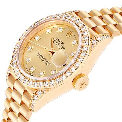 rolex gold lady|gold lady Rolex watch.